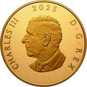 Canada 2500 Dollars (Lunar Year of the Snake) CHARLES III D G REX 2025 SR coin obverse Canada 2500 Dollars (Lunar Year of the Snake) CHARLES III D G REX 2025 SR coin obverse