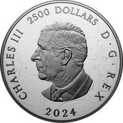 Canada 2500 Dollars (The Dance Screen. The Scream Too) 2500 DOLLARS CHARLES III D G REX 2024 SR coin obverse Canada 2500 Dollars (The Dance Screen. The Scream Too) 2500 DOLLARS CHARLES III D G REX 2024 SR coin obverse