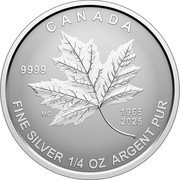 Canada 3 Dollars 60th Anniversary of Canada’s Flag Maple Leaf 2025 Set MC 9999 1965 2025 CANADA FINE SILVER 1/4 OZ ARGENT PUR coin reverse Canada 3 Dollars 60th Anniversary of Canada’s Flag Maple Leaf 2025 Set MC 9999 1965 2025 CANADA FINE SILVER 1/4 OZ ARGENT PUR coin reverse