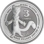 Italy 3 Euro (Winter Olympic Games Milan Cortina 2026) 3 EURO R GIOCHI OLIMPICI INVERNALI DI MILANO CORTINA 2026 ITALIA 2026 S.P. MOD. coin reverse Italy 3 Euro (Winter Olympic Games Milan Cortina 2026) 3 EURO R GIOCHI OLIMPICI INVERNALI DI MILANO CORTINA 2026 ITALIA 2026 S.P. MOD. coin reverse