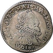 Italy 4 Cervia (Alberic I) ALB CYBO MAL MASSAE P I 1618 coin obverse