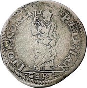 Italy 4 Cervia (Alberic I) S PETR IAN ITOR COELI CER 4 coin reverse