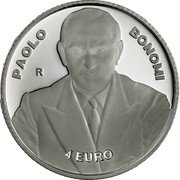 Italy 4 Euro (80th Anniversary of the Foundation of Coldiretti) 4 EURO PAOLO BONOMI R coin reverse
