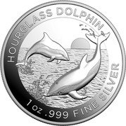 Australia 5 Dollars Dolphin Hourglass. High Relief 2024 Proof HOURGLASS DOLPHIN 1 OZ .999 FINE SILVER coin reverse Australia 5 Dollars Dolphin Hourglass. High Relief 2024 Proof HOURGLASS DOLPHIN 1 OZ .999 FINE SILVER coin reverse