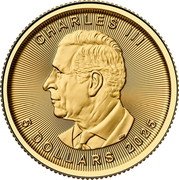 Canada 5 Dollars (Maple Leaf. Polar Bears Privy Mark) SR CHARLES III 5 DOLLARS 2025 coin obverse Canada 5 Dollars (Maple Leaf. Polar Bears Privy Mark) SR CHARLES III 5 DOLLARS 2025 coin obverse