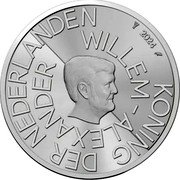 Netherlands 5 Euro (750 Years of Amsterdam) KONING DER NEDERLANDEN WILLEM-ALEXANDER 2024 coin obverse