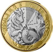 France 5 Euro (Astrological Signs. Capricorn) coin reverse France 5 Euro (Astrological Signs. Capricorn) coin reverse