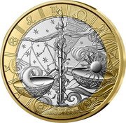 France 5 Euro (Astrological Signs. Libra) coin reverse France 5 Euro (Astrological Signs. Libra) coin reverse