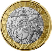 France 5 Euro (Astrological Signs. Sagittarius) coin reverse France 5 Euro (Astrological Signs. Sagittarius) coin reverse