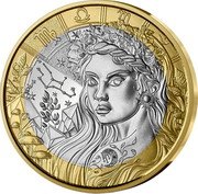 France 5 Euro (Astrological Signs. Virgo) coin reverse France 5 Euro (Astrological Signs. Virgo) coin reverse