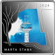 Latvia 5 Euro Building the Unbuilt 2024  Proof KM# 234 2024 MARTA STAŅA coin reverse Latvia 5 Euro Building the Unbuilt 2024  Proof KM# 234 2024 MARTA STAŅA coin reverse