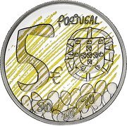 Portugal 5 Euro (Draw the Coin. Knowledge, Education, and Technology) PORTUGAL 5 € 500 20 10 coin obverse Portugal 5 Euro (Draw the Coin. Knowledge, Education, and Technology) PORTUGAL 5 € 500 20 10 coin obverse