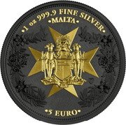 Malta 5 Euro Golden Eagle 2024 GM Proof MALTA 1 OZ 999.9 FINE SILVER 5 EURO coin obverse Malta 5 Euro Golden Eagle 2024 GM Proof MALTA 1 OZ 999.9 FINE SILVER 5 EURO coin obverse