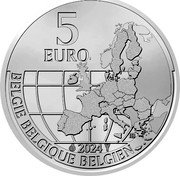 Belgium 5 Euro Lucky Luke 2024 ☤❁ Coincard 5 EURO 2024 BELGIE BELGIQUE BELGIEN coin obverse Belgium 5 Euro Lucky Luke 2024 ☤❁ Coincard 5 EURO 2024 BELGIE BELGIQUE BELGIEN coin obverse