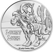 Belgium 5 Euro Lucky Luke 2024 ☤❁ Coincard LUCKY LUCK © LUCKY COMICS, 2024 coin reverse Belgium 5 Euro Lucky Luke 2024 ☤❁ Coincard LUCKY LUCK © LUCKY COMICS, 2024 coin reverse