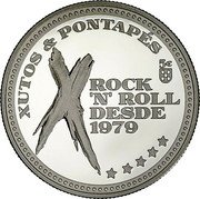 Portugal 5 Euro Xutos & Pontapes 2024  Proof XUTOS & PONTAPÉS 5€ ROCK 'N' ROLL DESDE 1979 coin obverse Portugal 5 Euro Xutos & Pontapes 2024  Proof XUTOS & PONTAPÉS 5€ ROCK 'N' ROLL DESDE 1979 coin obverse