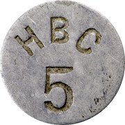 Canada 5 Сents (Hudson's Bay Company) HBC 5 coin obverse Canada 5 Сents (Hudson's Bay Company) HBC 5 coin obverse