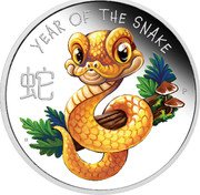 Tuvalu 50 Cents Lunar Baby. Snake 2025 P YEAR OF THE SNAKE 蛇 IJ P coin reverse Tuvalu 50 Cents Lunar Baby. Snake 2025 P YEAR OF THE SNAKE 蛇 IJ P coin reverse