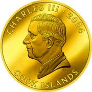 Cook Islands 50 Dollars (Heidi, Girl of the Alps) CHARLES III 2024 DT COOK ISLANDS coin obverse