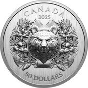 Canada 50 Dollars Heraldic Bear 2025 CANADA 50 DOLLARS 2025 CBS coin reverse Canada 50 Dollars Heraldic Bear 2025 CANADA 50 DOLLARS 2025 CBS coin reverse