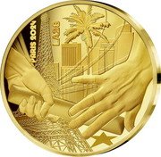France 50 Euro (Handover Paris-Los Angeles) PARIS 2024 LA28 coin reverse