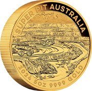 Australia 500 Dollars (Charles III. Super Pit) P125 SUPER PIT AUSTRALIA 2024 5 OZ 9999 GOLD SR coin reverse Australia 500 Dollars (Charles III. Super Pit) P125 SUPER PIT AUSTRALIA 2024 5 OZ 9999 GOLD SR coin reverse