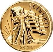 Samoa 500 Dollars (Light of Liberty. Susan Taylor) 2024 LIBERTY coin reverse Samoa 500 Dollars (Light of Liberty. Susan Taylor) 2024 LIBERTY coin reverse