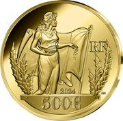 France 500 Euro (The Sower and Lady Liberty) JM 2024 500 € RF coin obverse