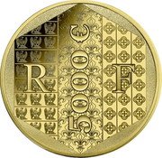 France 5000 Euro (The Louis d'Or) RF 5000 € coin obverse France 5000 Euro (The Louis d'Or) RF 5000 € coin obverse