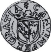 Italy 6 Denari (Marquessate of Masserano) KM# 8 CARV IMPER GRATIA coin obverse Italy 6 Denari (Marquessate of Masserano) KM# 8 CARV IMPER GRATIA coin obverse