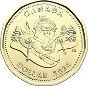 Canada Dollar Beaver. Peace and Joy 2024  Brilliant Uncirculated CANADA DOLLAR 2024 SH coin reverse Canada Dollar Beaver. Peace and Joy 2024  Brilliant Uncirculated CANADA DOLLAR 2024 SH coin reverse