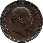 UK Half Farthing (Edward VII Coronation Model) EDWARDUS VII DEI GRATIA REX coin obverse UK Half Farthing (Edward VII Coronation Model) EDWARDUS VII DEI GRATIA REX coin obverse