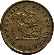 UK Half Farthing (Victoria. Diamond Jubilee Model Token) JUBILEE MODEL HALF FARTHING coin reverse UK Half Farthing (Victoria. Diamond Jubilee Model Token) JUBILEE MODEL HALF FARTHING coin reverse