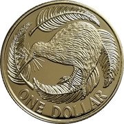 New Zealand One Dollar (Charles III. Circulation Coin) ONE DOLLAR coin reverse New Zealand One Dollar (Charles III. Circulation Coin) ONE DOLLAR coin reverse
