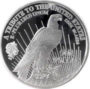 Cook Islands One Dollar US Peace Dollar 2019 Proof COPY PEACE IRB ONE DOLLAR E PLURIBUS UNUM COOK ISLANDS A TRIBUTE TO THE UNITED STATES coin obverse Cook Islands One Dollar US Peace Dollar 2019 Proof COPY PEACE IRB ONE DOLLAR E PLURIBUS UNUM COOK ISLANDS A TRIBUTE TO THE UNITED STATES coin obverse
