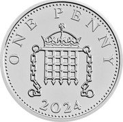 UK One Penny (Charles III Portcullis) ONE PENNY 2024 coin reverse UK One Penny (Charles III Portcullis) ONE PENNY 2024 coin reverse