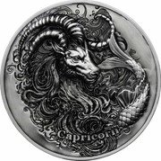 Niue Twelve Dollars (Zodiac. Capricorn) CAPRICORN coin reverse Niue Twelve Dollars (Zodiac. Capricorn) CAPRICORN coin reverse