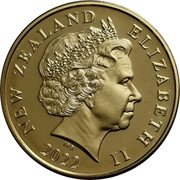 New Zealand Two Dollars (Heron) KM# 121.1 ELIZABETH II NEW ZEALAND 2001 IRB coin obverse New Zealand Two Dollars (Heron) KM# 121.1 ELIZABETH II NEW ZEALAND 2001 IRB coin obverse