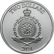 Niue Two Dollars (Sword of Truth. Of Righteousness in Place) TWO DOLLARS PUBLIC SEAL OF NIUE ATUA NIUE TUKULAGI 2024 coin obverse Niue Two Dollars (Sword of Truth. Of Righteousness in Place) TWO DOLLARS PUBLIC SEAL OF NIUE ATUA NIUE TUKULAGI 2024 coin obverse