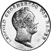 Germany 1/2 Gulden 1840 KM# 209 Baden / Grand Duchy / Regular Coinage coin obverse