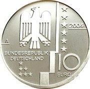 Germany 10 Euro 2004 A Proof KM# 230 Euro Coinage coin obverse