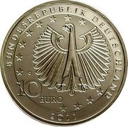 Germany 10 Euro 2011 G Proof KM# 295 Euro Coinage coin obverse