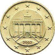 Germany 10 Euro Cent 2002 A Proof KM# 210 Euro Coinage coin obverse