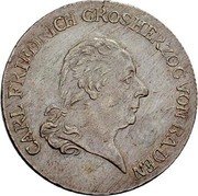 Germany 10 Kreuzer (Zehner) 1808 KM# 145 Baden / Grand Duchy / Regular Coinage coin obverse
