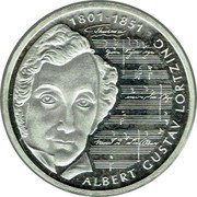 Germany 10 Mark 2001 A Proof KM# 205 Commemorative Coinage coin reverse