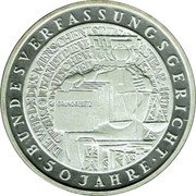 Germany 10 Mark 2001 G Proof KM# 206 Commemorative Coinage coin reverse