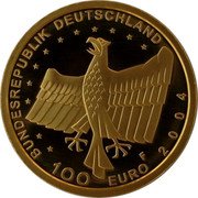 Germany 100 Euro 2004 F KM# 235 Euro Coinage coin obverse