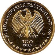 Germany 100 Euro 2010 G KM# 286 Euro Coinage coin obverse
