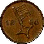 Germany 2-1/2 Schwaren 1866 KM# 234 Bremen / Free City / Regular Coinage coin obverse