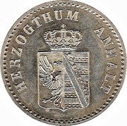 Germany 2-1/2 Silbergroschen 1861 A KM# 97 Anhalt-Köthen and Anhalt-Dessau coin obverse